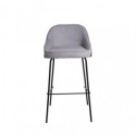 Tabouret haut LOUIS gris clair