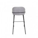 Tabouret haut LOUIS gris clair