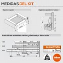 Cajon Tandembox M Kit AVEC le Conseil d'administration du Fonds de 60 - 65KG