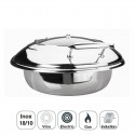 Corps Chafing Dish Luxe Ronde En Acier Inoxydable