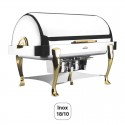 Chafing Dish GN 1/1 Rouler Dessus avec des Jambes de Laiton