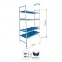 Rayonnage modulaire Simple 4 Étagères Fond 385 mm Hauteur 1750 mm