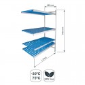 Rayonnage modulaire Ouverte 4 Étagères Fond 385 mm Hauteur 1750 mm