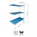 Rayonnage modulaire Ouverte, 3 Étagères en Bas à 560 mm Hauteur 1750 mm