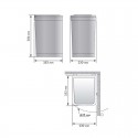 Cube Corbeille Rectangurar Inox