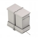 Cube corbeille environnemental rectangulaire 14L + 14 L