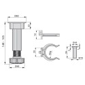 Pied Niveleur pour le Mobilier Osseux Réglable (4 pcs)