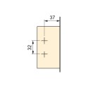 Charnière 110 ° avec la Base de Emuca X95 (20 pcs)