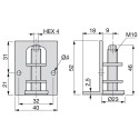 Kit de Calage M10 pour la fabrication de Meubles (10 pcs)